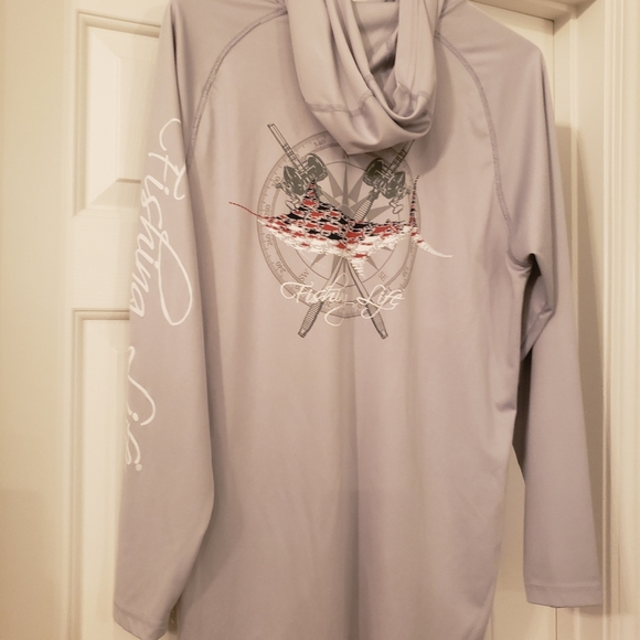 Fishing Life long sleeve hoodie - Picture 4 of 4